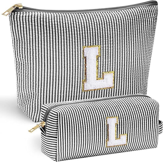 Yoolife initial makeup bag for