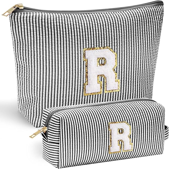 Yoolife initial makeup bag for