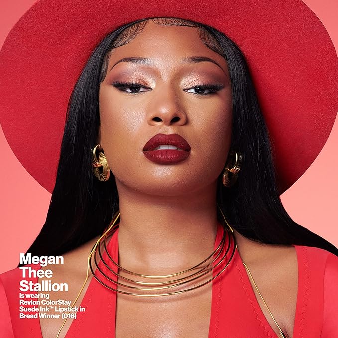 REVLON Lipstick, ColorStay Suede Ink, Built-in Primer, Infused with Vitamin E, Waterproof, Smudge-proof, Matte Color, 018 First Class, 0.09 oz.