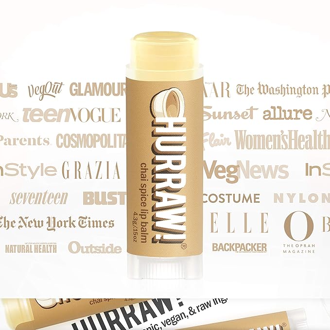 Hurraw! Chai Spice Lip Balm, 2 Palm