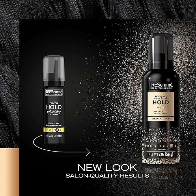 TRESemmé Extra Hold Mousse for Curls, Volume & Frizz Control - Hair Care Product for Women & Men, Travel Size, 2 Oz (Pack of 6)