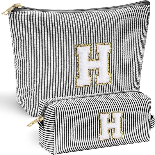 Yoolife initial makeup bag for