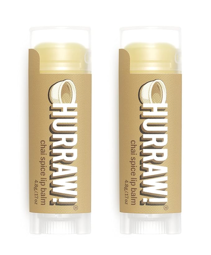 Hurraw! Chai Spice Lip Balm, 2 Palm