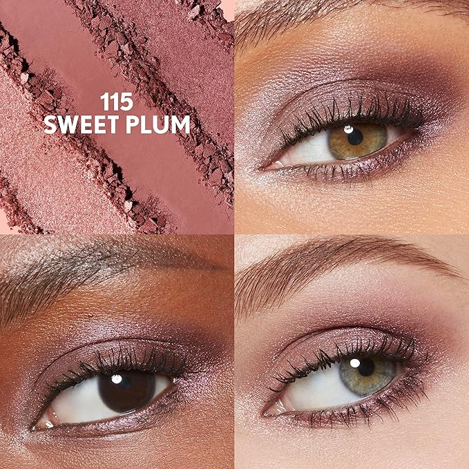 COVERGIRL Eye Enhancer, Sweet Plum, Eyeshadow Trio, Easy to Wear, Clean & Vegan, Talc-Free, Matte & Shimmer Finishes, Smudge-Proof, 0.14oz