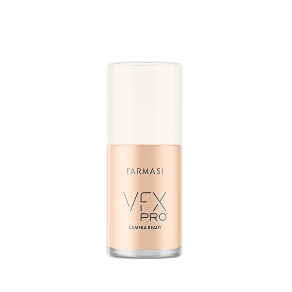 FARMASI Vfx Pro Foundation, Full Coverage Liquid Cream, (Cool Ivory) 30 ml