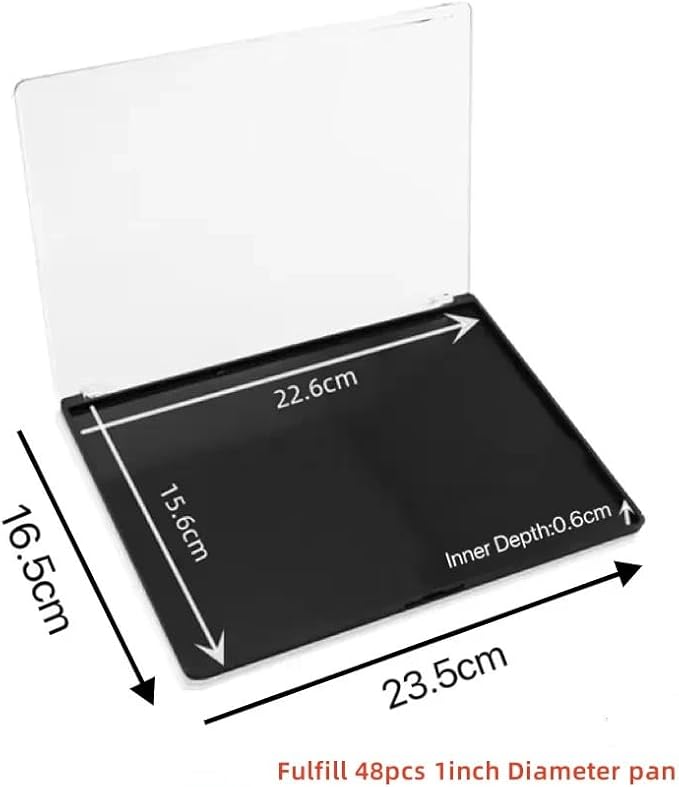 2 Pack XL large Magnetic Makeup Palette