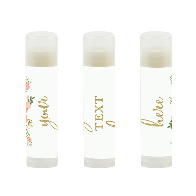 Andaz Press Personalized Lip Balm Party Florals,