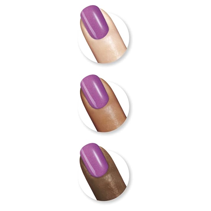 Sally Hansen Miracle Gel™, Hunger Flames, Long Lasting, Gel-Like Formula, No UV Lamp Needed, Purple Nail Polish (Pack of 2)