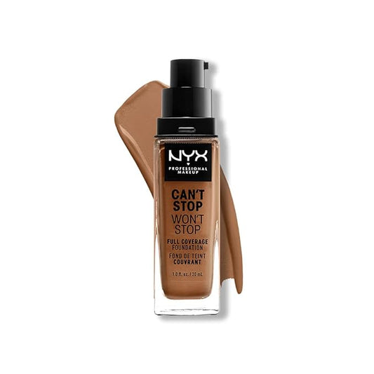 NYX PROFESSIONAL MAKEUP Can't Stop Won't Stop Foundation, Warm Caramel