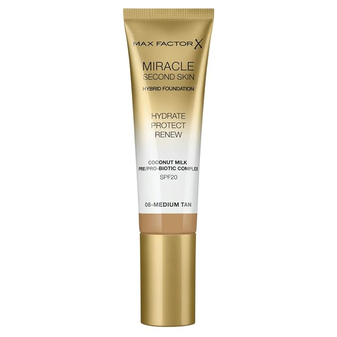 Max Factor Miracle Second Skin Foundation SPF 20-08 1.01 oz