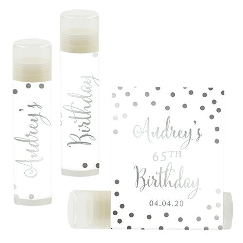 Andaz Press Personalized Milestone Birthday Party Silver