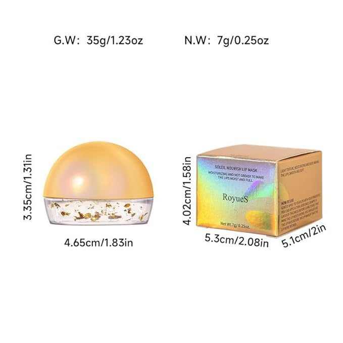 AKARY Gold Spun Lip Mask Moisturizer Nourishing