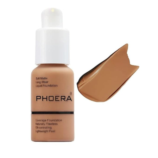 PHOERA Foundation, Flawless Soft Matte Liquid Foundation Makeup