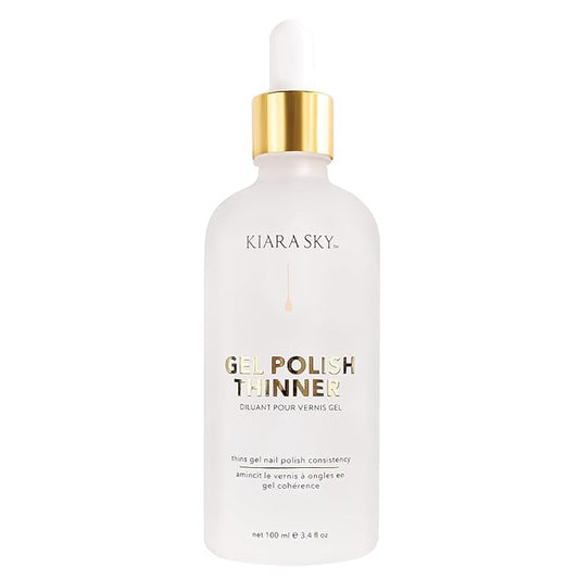 Kiara Sky Gel Polish Thinner | Gel Polish Revival | Thinner for Gel Polish Soak Off + UV LED Nail Lamp Gel | 3.4fl oz