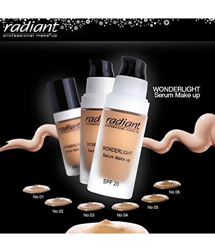 Radiant Professional Wonderlight Serum Liquid Foundation for Makeup Beige (02) 01 oz