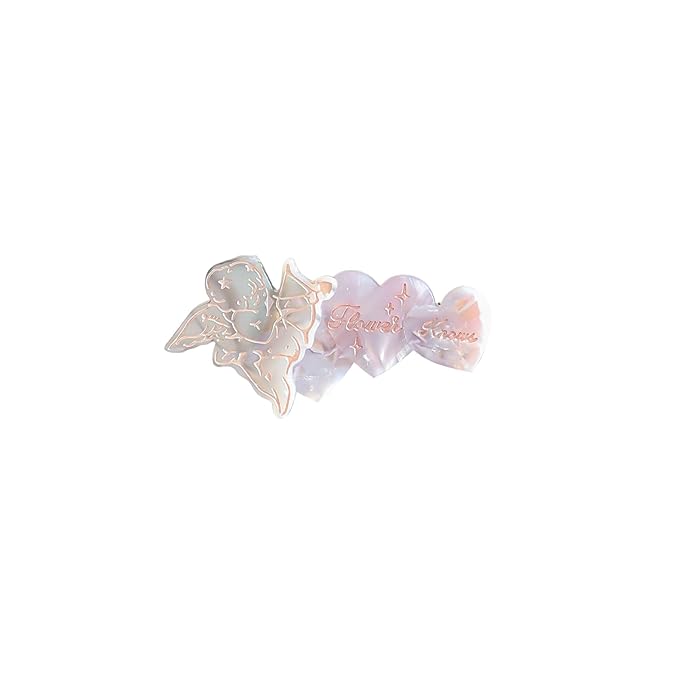 Flower Knows Violet Strawberry Rococo Glowy Lip Gloss G01+G02 +Hair Clips Set