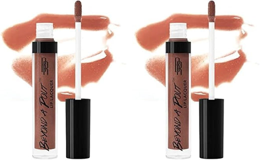 Black Radiance Beyond A Pout Lip Lacquer Lip Gloss, Extra Hot (Pack of 2)