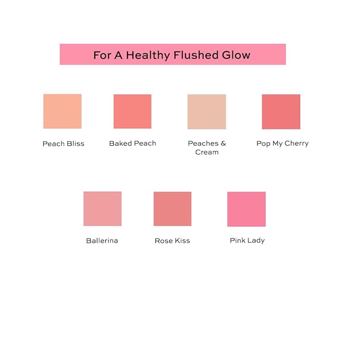 Revolution, Blusher Reloaded, Pressed Powder Face Blusher, Highly Pigmented & Long-Lasting Formula, Peaches & Cream, 0.26 oz