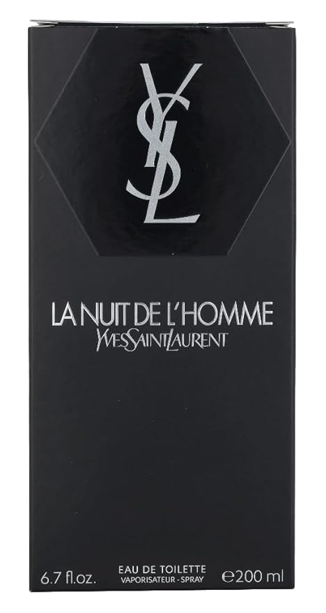 Yves Saint Laurent L'Homme La Nuit De Eau De Toilette Spray for Men, 6.7 Ounce