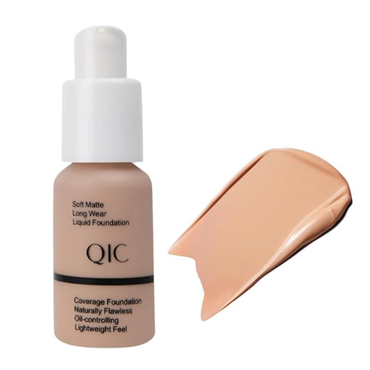 QIC Waterproof Matte Concealer BB Liquid Foundation Cream 102# Nude 30ml