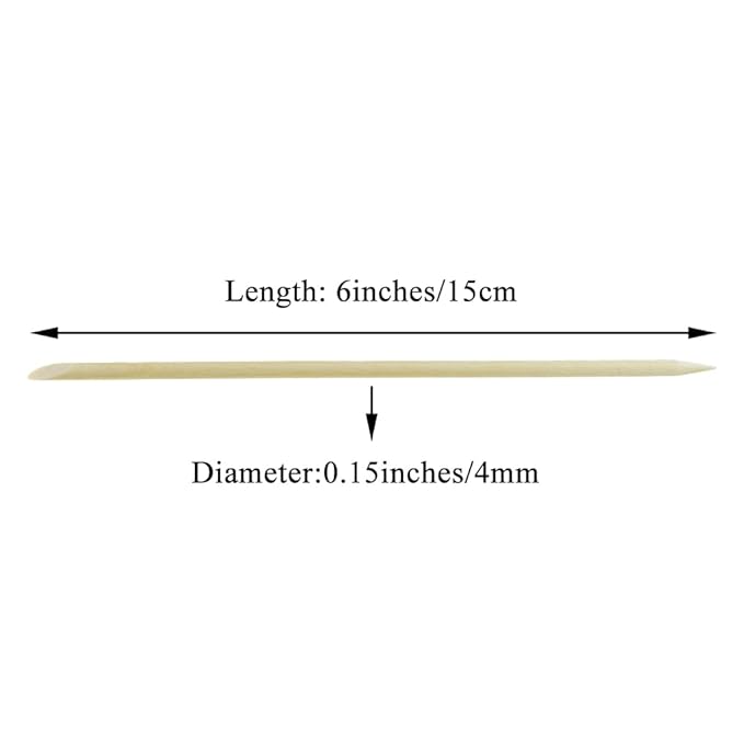 Hahiyo 6inches 70pcs orange wood