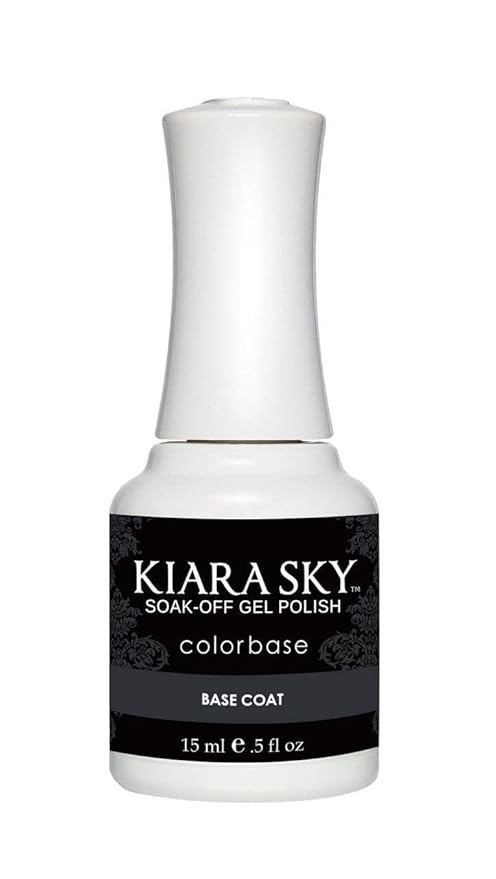 KIARA SKY Gel Polish Base Coat - creates an adhesive bond between the nail plate and gel polish 0.5 fl oz