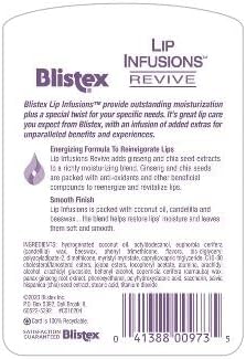Blistex Lip Infusions Revive Lip Moisturizer 0.13 Ounce (6 Pack)