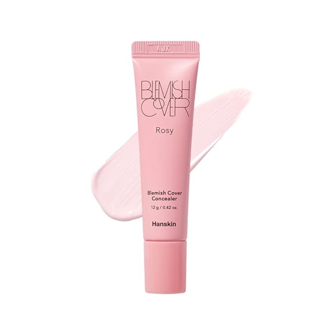 Hanskin Rosy Blemish Cover, Full Coverage Color Correcting 12g