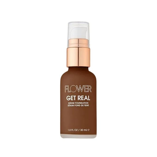 FLOWER Beauty Get Real Serum Foundation, Chocolate, . of 1) 1.0 oz