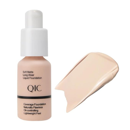 QIC Waterproof Matte Concealer BB Liquid Foundation Cream 101# Porcelain 30ml