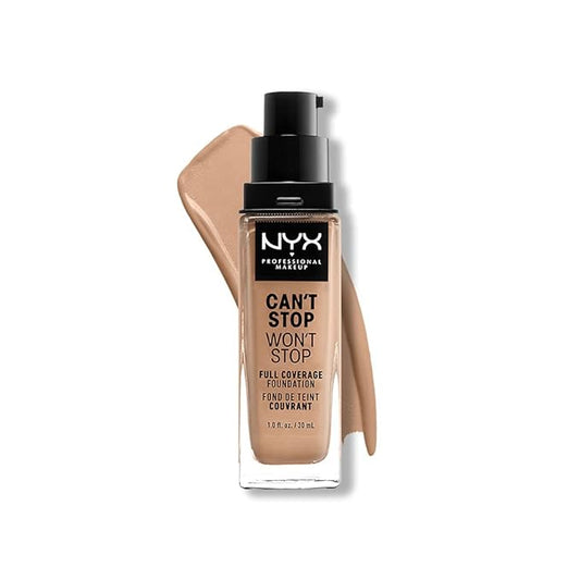 NYX PROFESSIONAL MAKEUP Can't Stop Won't Stop Foundation, Medium Buff