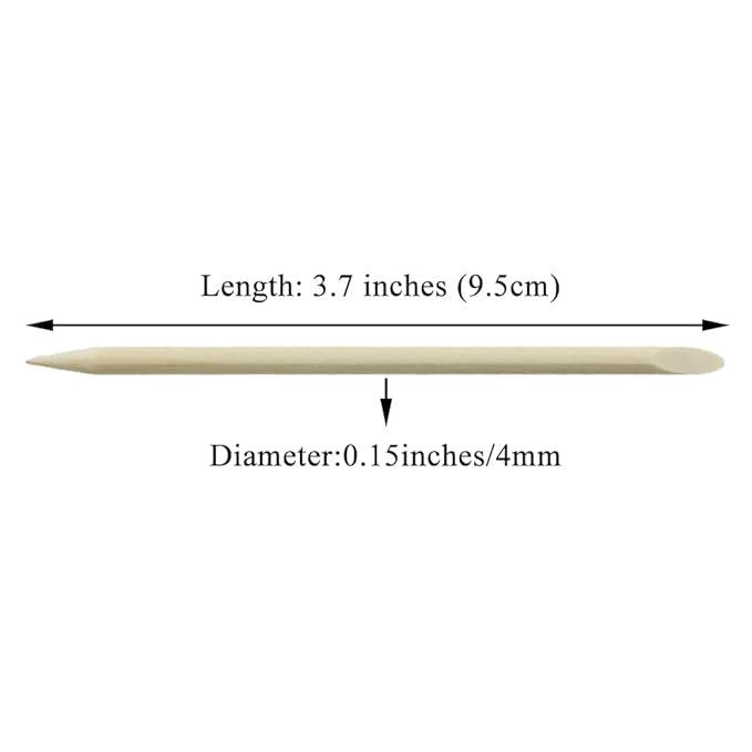 Hahiyo 3.7 inches 100pcs natural