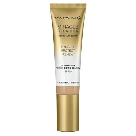 Max Factor Miracle Second Skin Foundation SPF 20-07 1.01 oz
