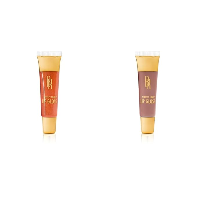 Black Radiance Perfect Tone Lip Gloss Caramel Kiss and Cashmere 0.4 Ounce 2-Pack