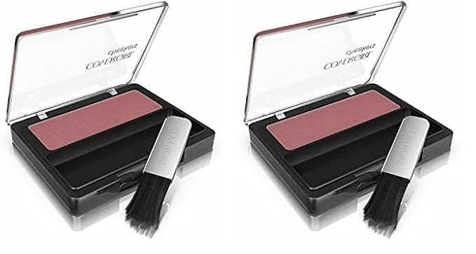 COVERGIRL Cheekers Blendable Powder Blush Rock 'n Rose, .12 oz (packaging may vary), 1 Count (Pack of 2)