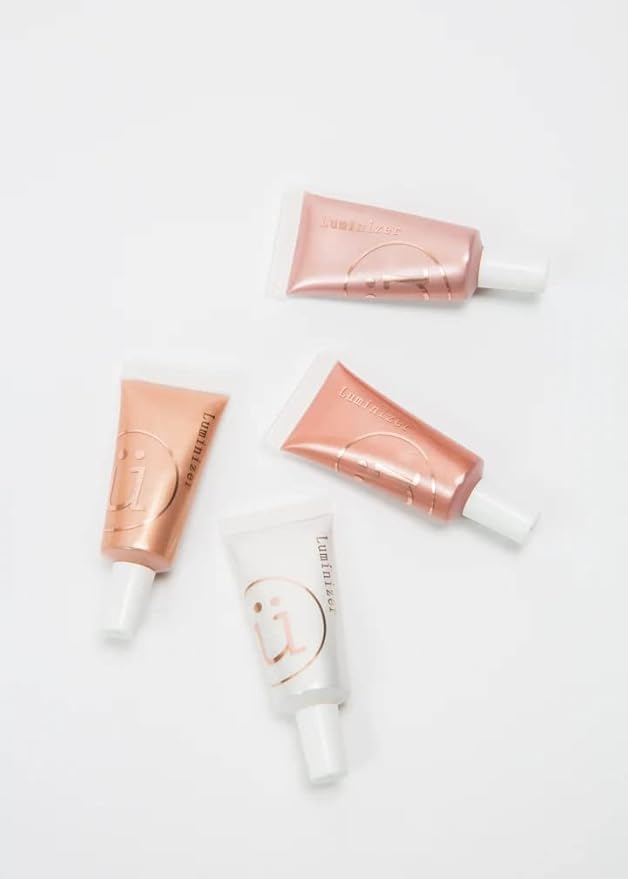 M2U NYC Liquid Highlighter Makeup, Luminizer Pearl, Shimmer Illuminating (Orange-Futurity)