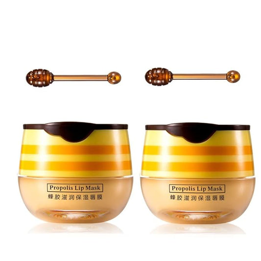 2 Pcs Lip Balm Honey Pot,Honey