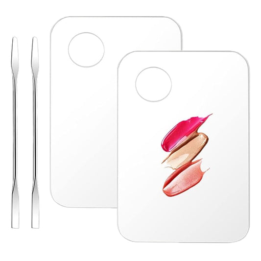 Acrylic Cosmetic Makeup Palette, 2 Pack Makeup Mixing
