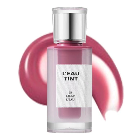 BBIA L’EAU Tint – Glossy & Glow Lip Stain, Watery Lip Tint, Non-Sticky, High Shine Finish, Long-lasting, Moisturizing, Lightweight, Natural, Daily Use, Vegan, Korean Lip Makeup (03 LILAC L'EAU)