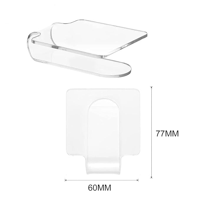 2PCS Clear Acrylic Professional Makeup Palette Handheld Cosmetic