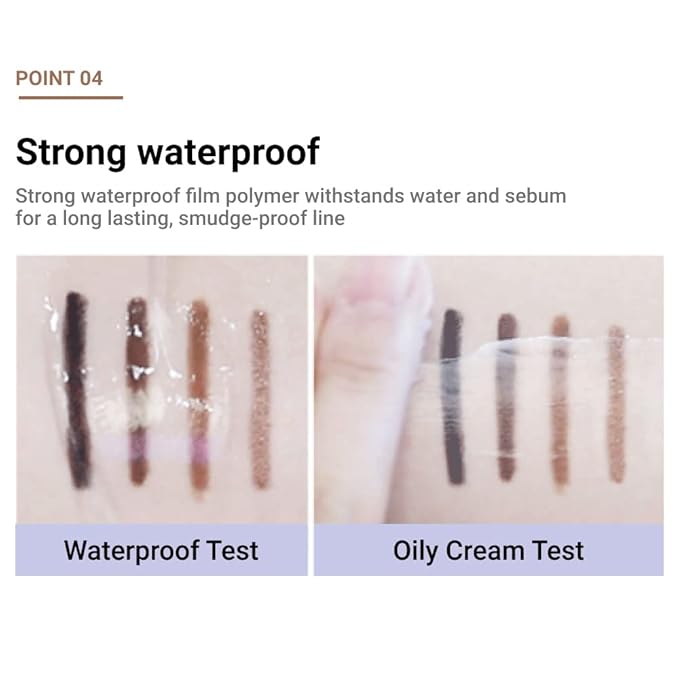 ETUDE Proof 10 Gel Pencil Liner 0.3g (#6 Honey Bronze) | Creamy Gel Texture Eyeliner with Wearable Shades to Create Precise Line Eye Makeup without Efforts, Korean Makeup, Perfect for Gift
