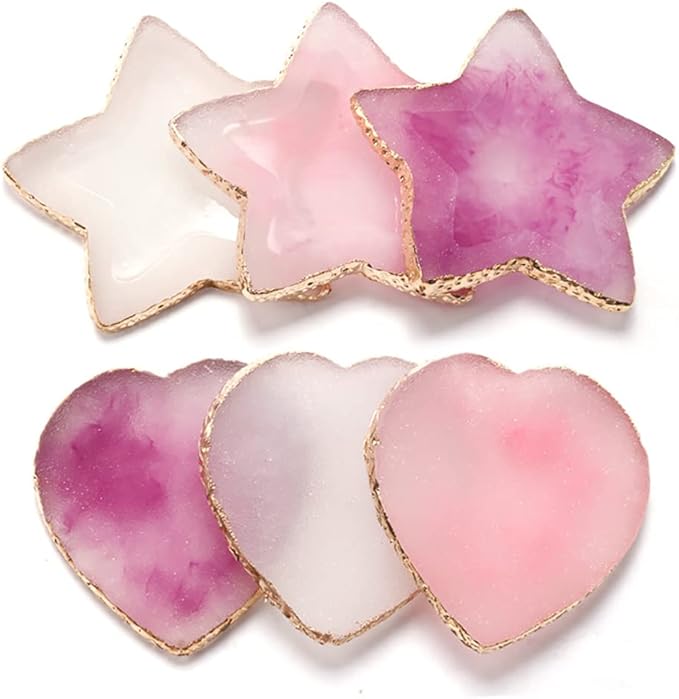 Heart Shape Resin Palette Nail Art Painting Palette
