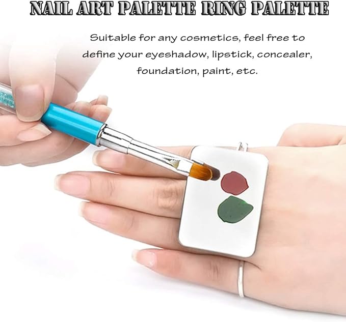 AKOAK 2 Pcs Stainless Steel Square Palette Mini