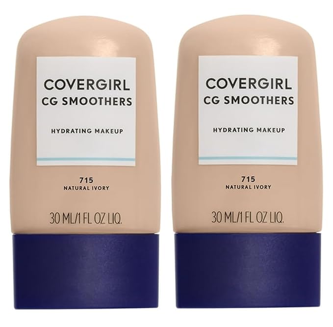 Pack of 2 CoverGirl CG Smoothers Hydrating Makeup, Ivory 715