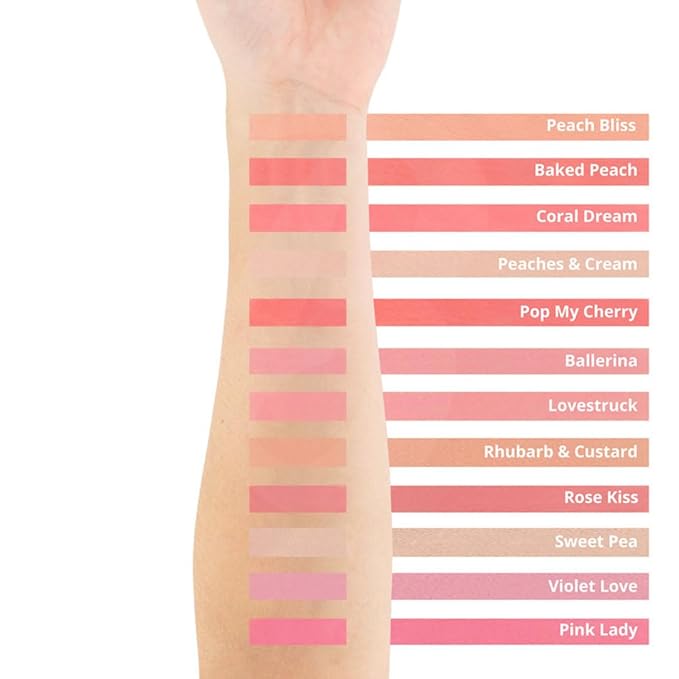 Revolution Beauty, Blusher Reloaded, Pressed Powder Face Blusher, Highly Pigmented & Long Lasting Formula, Sweet Pea, 0.26 Oz.