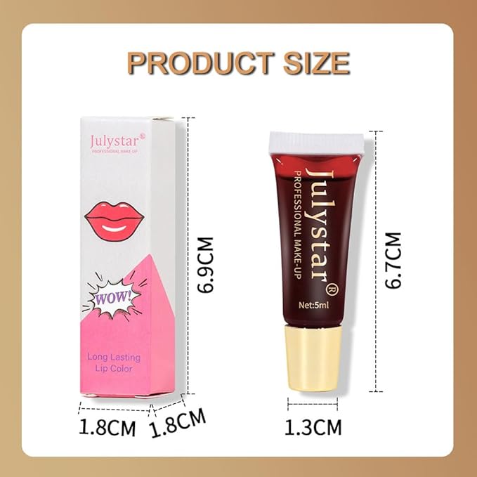 Charm Kiss Lip Stain Peel Off，Peel-Off Lip Glaze，Tattoo Glaze，Tattoo