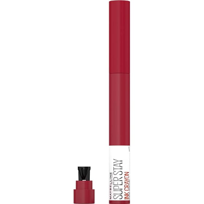 Maybelline Super Stay Ink Crayon Matte Longwear Lipstick Makeup, 125 Check Yourself, 0.04 oz