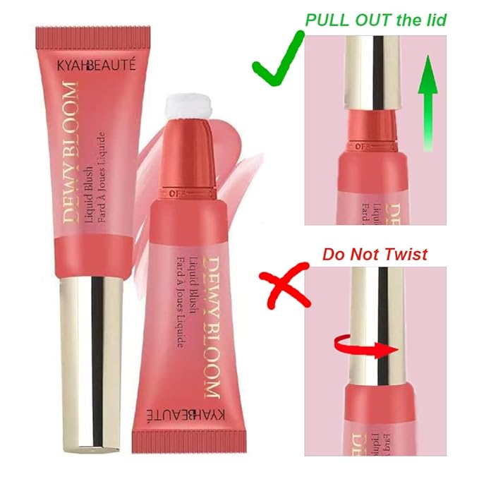 Mysense Liquid Blush Makeup Wand, Soft Cream Blush Wishes-Pink, 0.34fl.oz