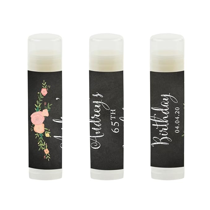 Andaz Press Personalized Milestone Birthday Party Floral