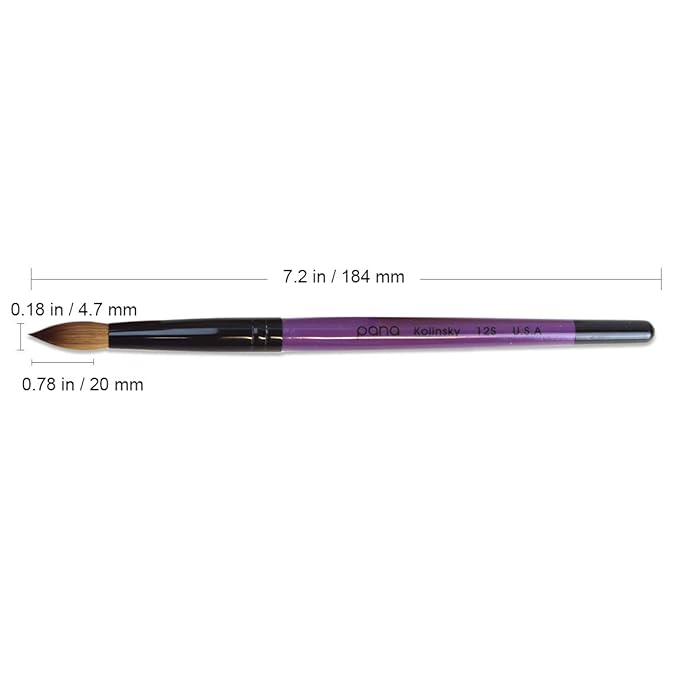 Professional purple wood kolinsky acrylic
